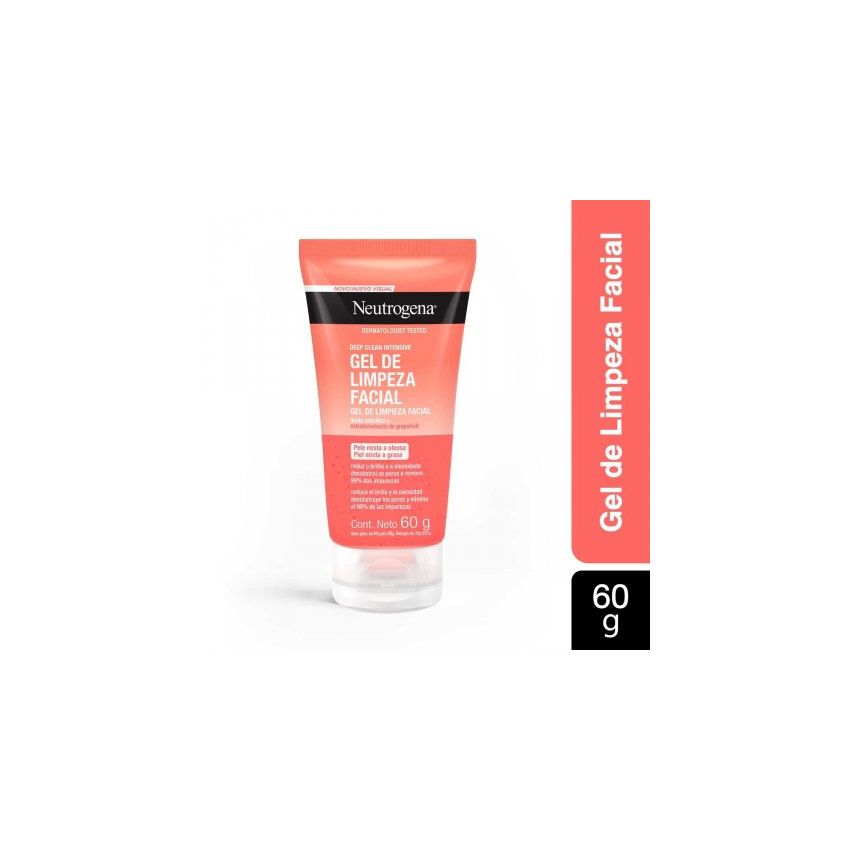 GEL DE LIMPEZA FACIAL NEUTROGENA DEEP CLEAN INTENSIVE 60G