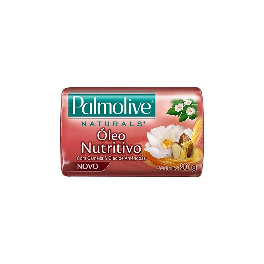SABONETE EM BARRA PALMOLIVE CAMÉLIA E ÓLEO DE AMENDOAS 85G