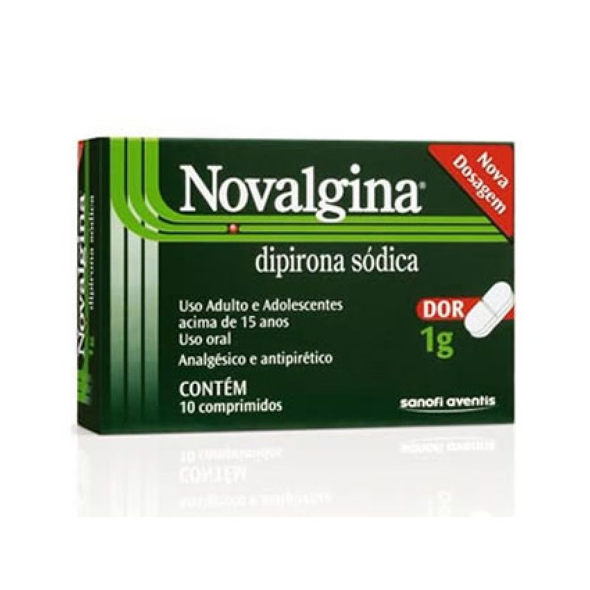 NOVALGINA 1 GRAMA COM 10 COMPRIMIDOS