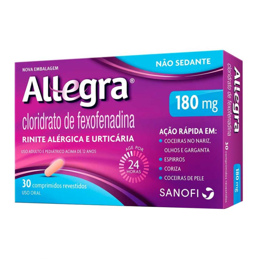 ALLEGRA 180MG COM 30 COMPRIMIDOS