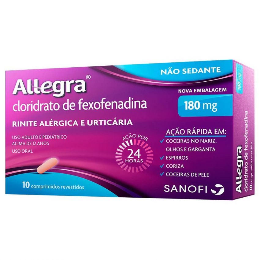 ALLEGRA 180MG 10 COMPRIMIDOS