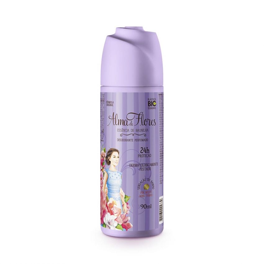 DESODORANTE SPRAY ALMA DE FLORES BAUNILHA 90ML