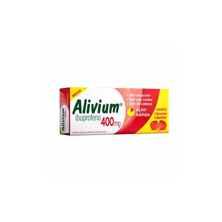 ALIVIUM 400MG COM 8 CÁPSULAS