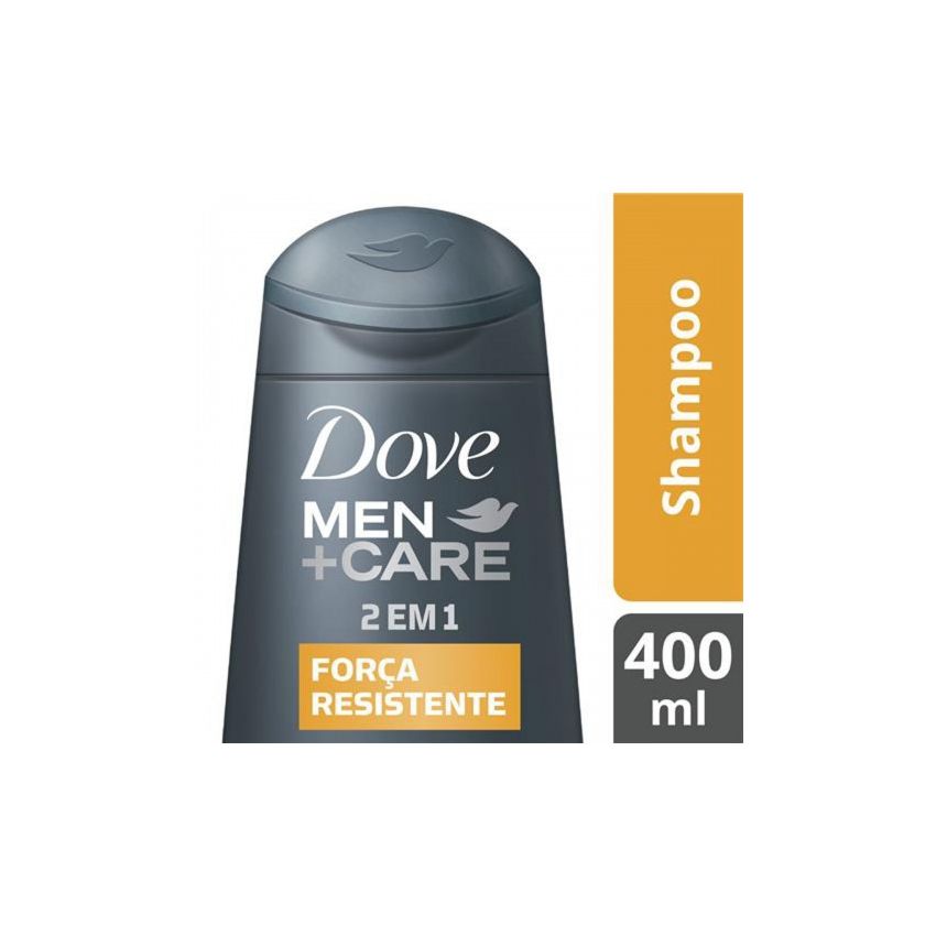 SHAMPOO DOVE MEN CARE 2 EM 1 FORÇA RESISTENTE 400ML 