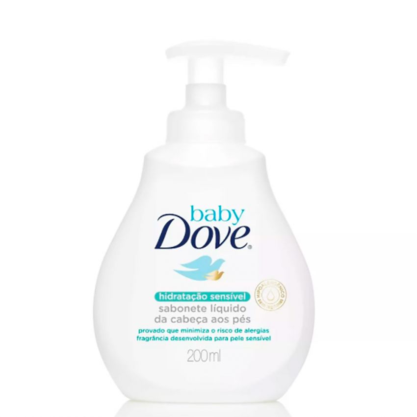 SABONETE LÍQUIDO DOVE BABY HIDRATAÇÃO SENSÍVEL 400ML