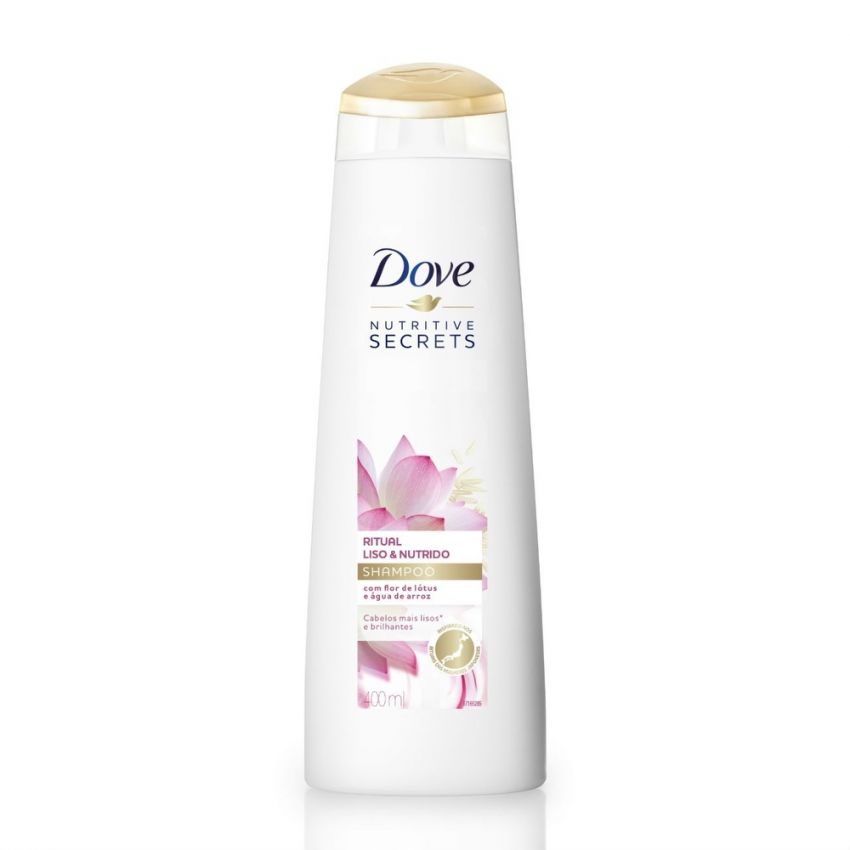 CONDICIONADOR DOVE RITUAL LISO NUTRIDO FLOR DE LOTUS 400 ML