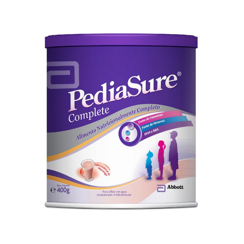 PEDIASURE SABOR MORANGO 400 GRAMAS