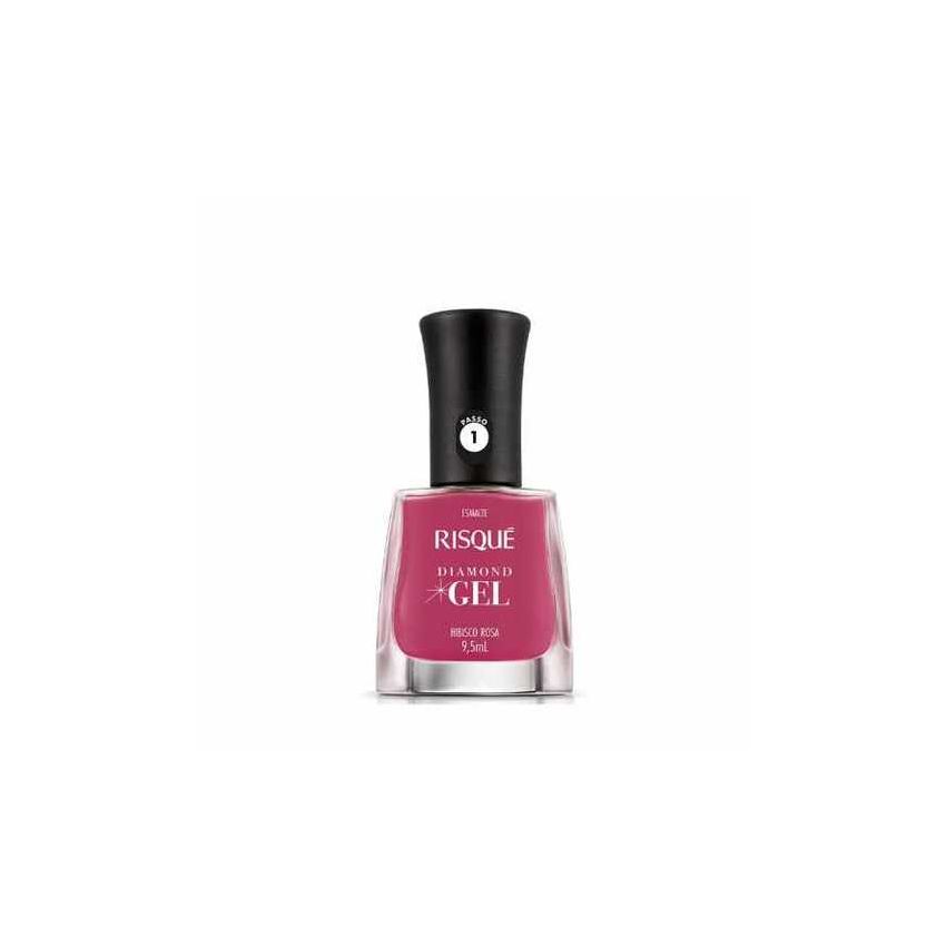 ESMALTE RISQUE GEL HIBISCO ROSA CREMOSO 9,5ML