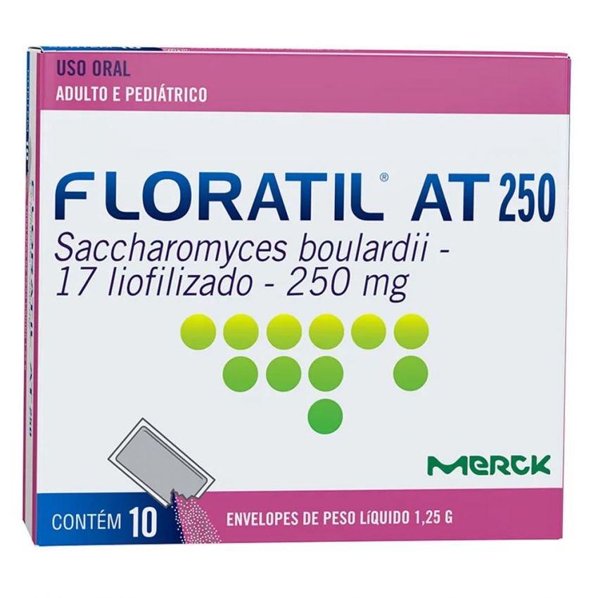 FLORATIL AT 250MG COM 10 SACHES