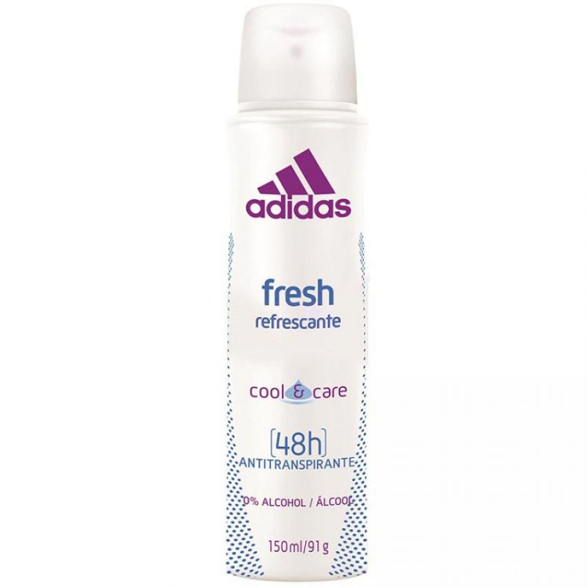 DESODORANTE AEROSOL ADIDAS FEMININO FRESH REFRESCANTE 150ML