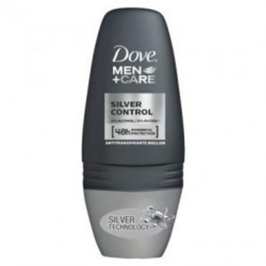 DESODORANTE ROLL-ON DOVE MEN+CARE SILVER CONTROL 50ML