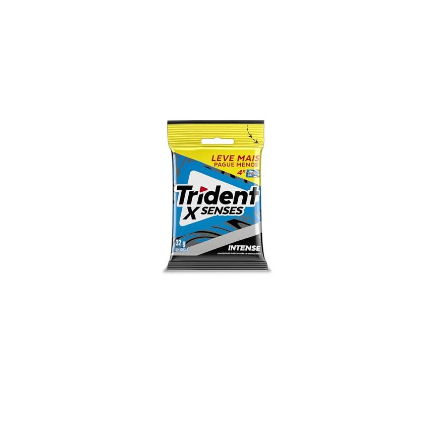 TRIDENT PACOTE COM 4 UNI DE 8 GRAMAS INTENSE