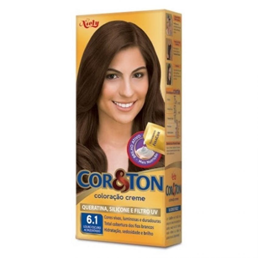 TINTURA COR&TON LOURO ESCURO ACINZENTADO 6.1