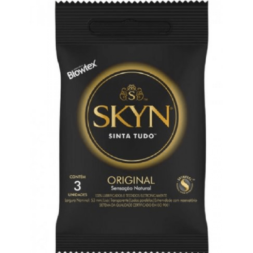 PRESERVATIVO SKYN SENS USAR NADA COM 3 UNIDADES