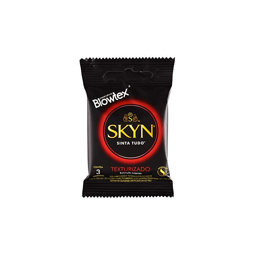 PRESERVATIVO SKYN TEXTURIZADO COM 3 UNIDADES