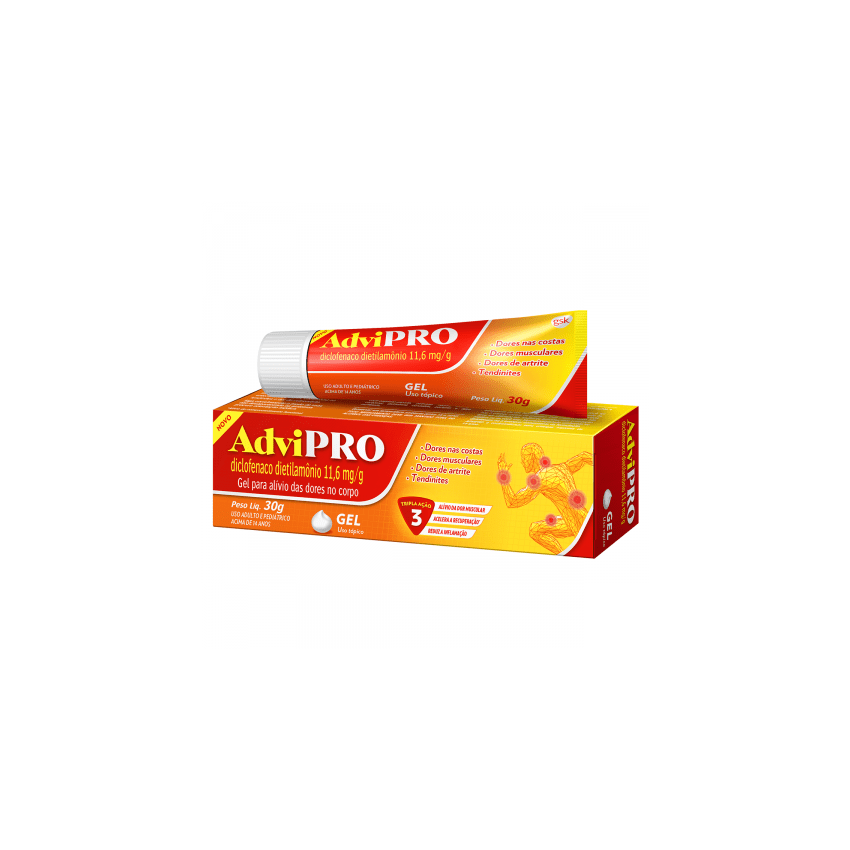ADVIPRO GEL 11,6MG COM 30 GRAMAS