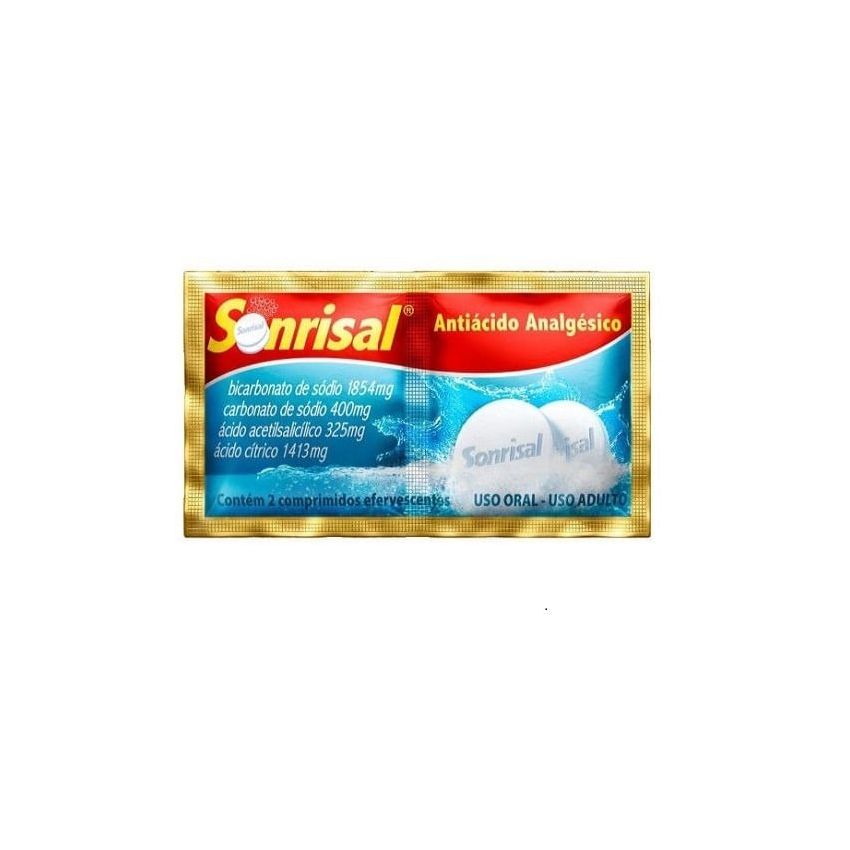 SONRISAL TRADICIONAL COM 2 COMPRIMIDOS ENFERVESCENTE