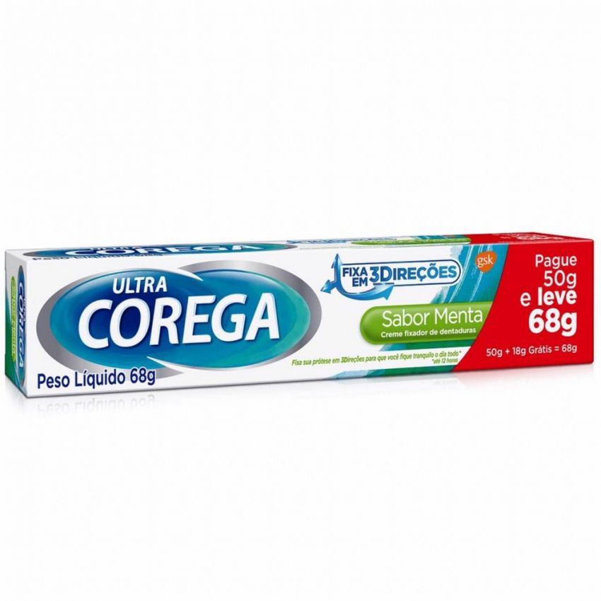 COREGA ULTRA SABOR MENTA LEVE 68G PAGUE 50G