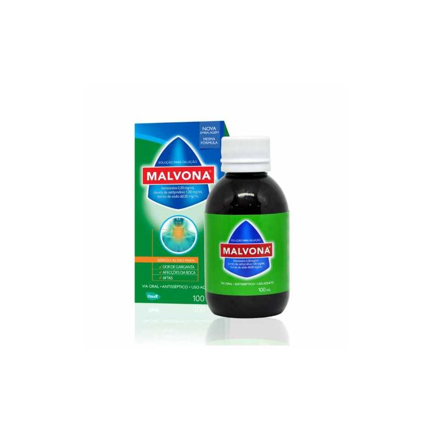 MALVONA ANTISSÉPTICO BUCAL COM 100ML