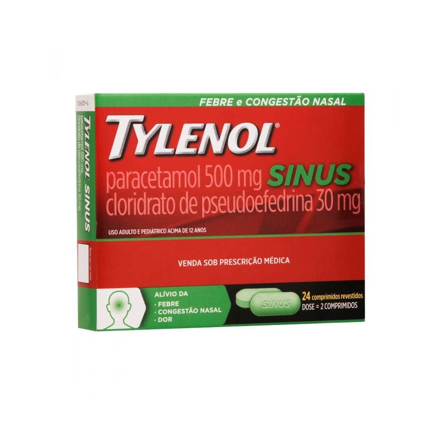 TYLENOL SINUS 60MG 36 COMPRIMIDOS