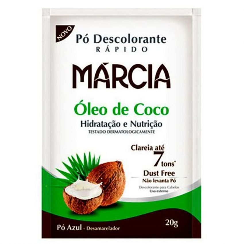 PÓ DESCOLORANTE MÁRCIA ÓLEO DE COCO 20G