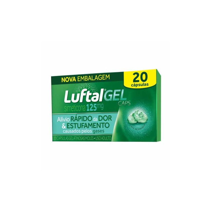 LUFTAL GEL 125MG COM 20 CÁPSULAS RECKITT BENCKISER