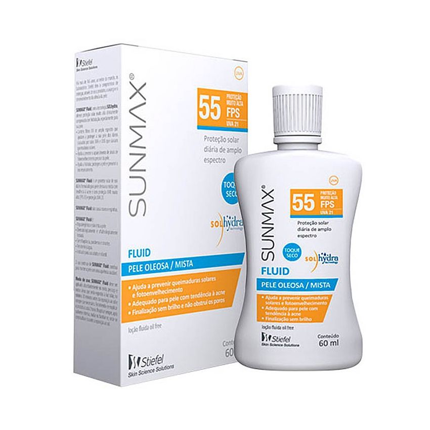 SUNMAX FLUID FPS55 60ML PELE OLEOSA MISTA