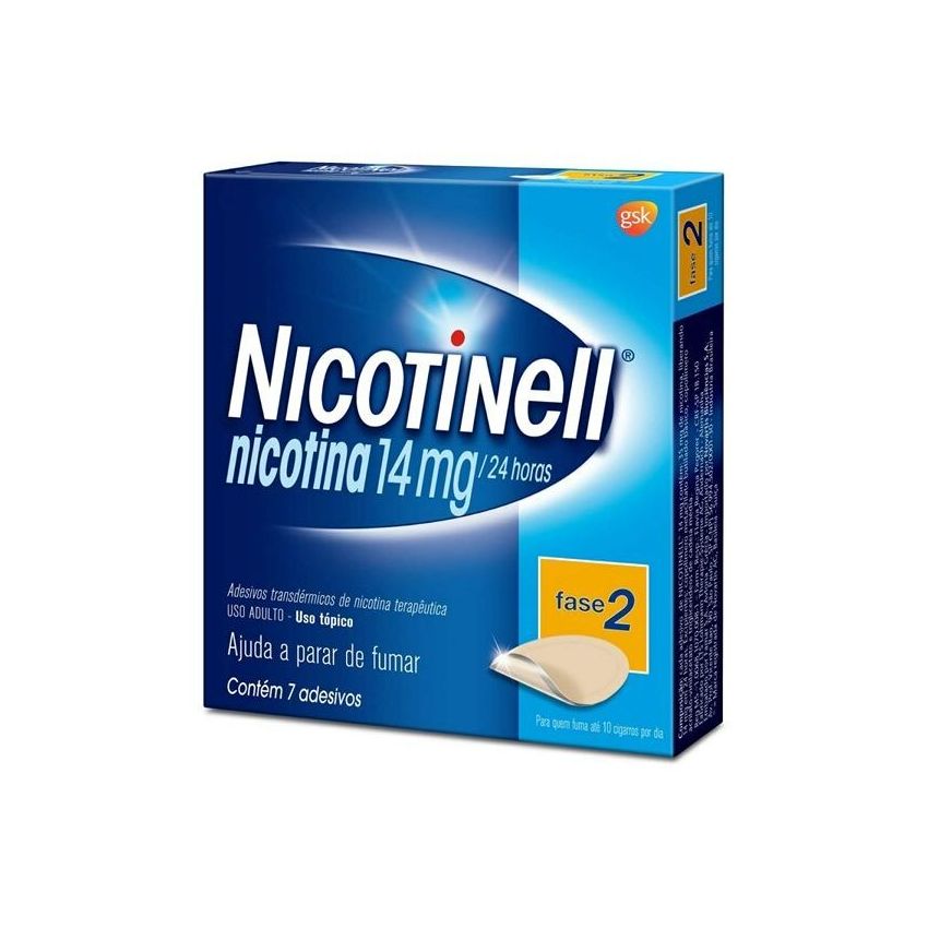 NICOTINELL 14MG COM 7 ADESIVOS TRANSPARENTES 