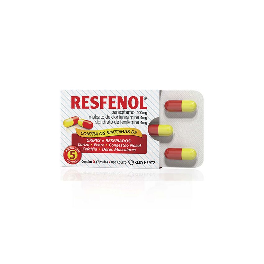 RESFENOL COM 5 CÁPSULAS