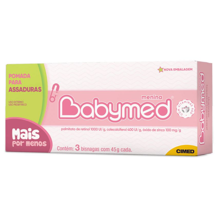 KIT BABYMED ROSA POM BG 45 DPLX3