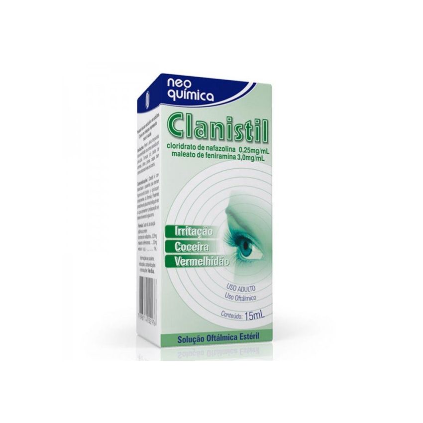 CLANISTIL OFTALMICO COM 15 ML NEO QUIMICA