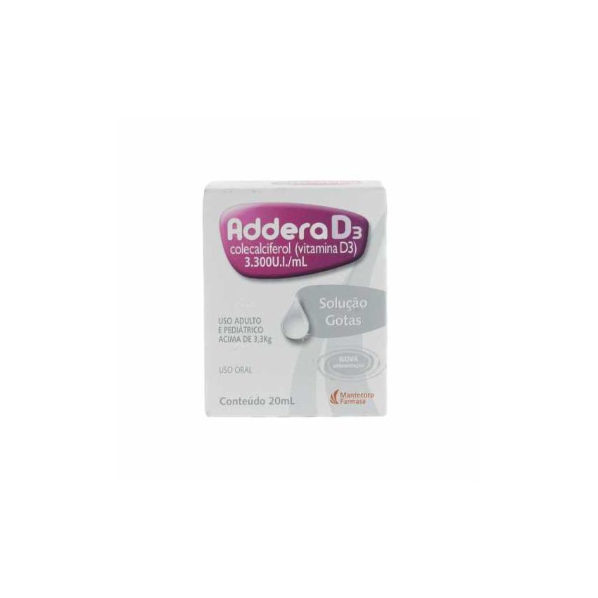 ADDERA D3 20ML 3300ui/ml sol oral fr gts 20m