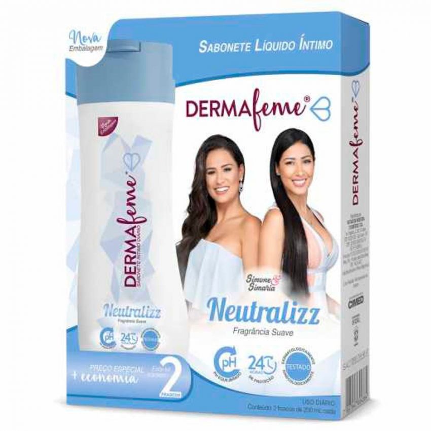 SABONETE ÍNTIMO DERMAFEME NEUTRALIZZ COM 2 UNIDADES