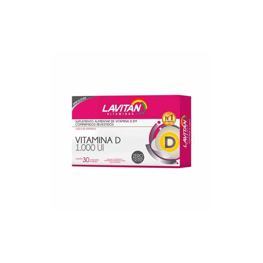 LAVITAN VITAMINA D 1000 UI COM 30 COMPRIMIDOS