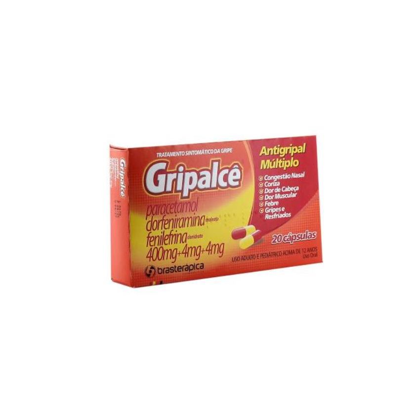 GRIPALCE COM 20 CÁPSULAS-BRASTERAPICA-