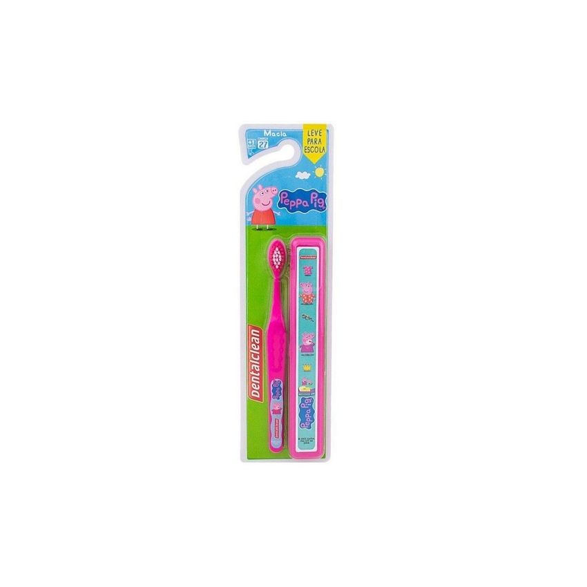 ESCOVA DENTAL INFANTIL DENTALCLEAN PEPPA PIG COM CAPA