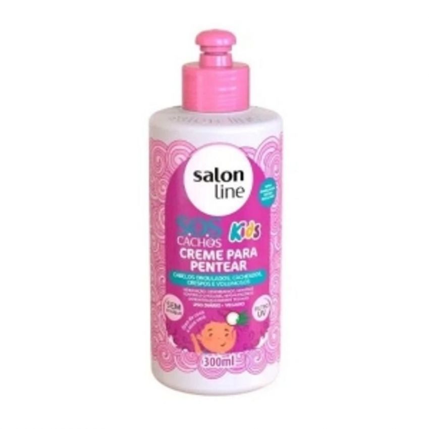 CREME PARA PENTEAR SALON LINE KIDS S.O.S CACHOS 300ML