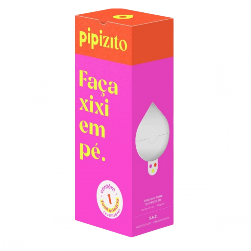 PIPIZITO FUNIL URINARIO REUTILIZAVEL BRANCO