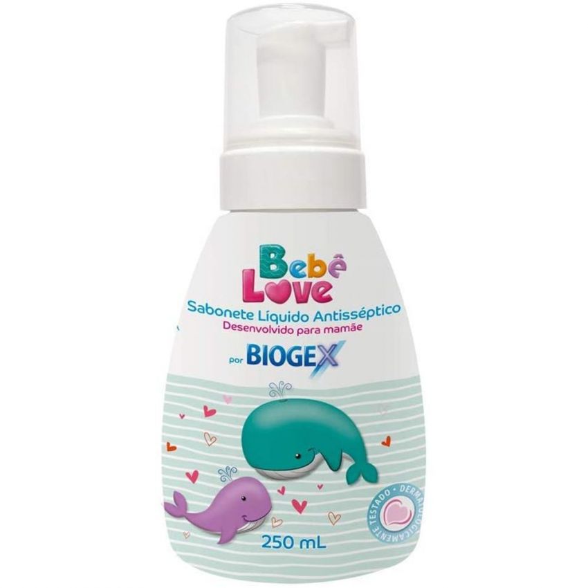 SABONETE LIQUIDO ANTISSEPTICO BEBE LOVE 250ML