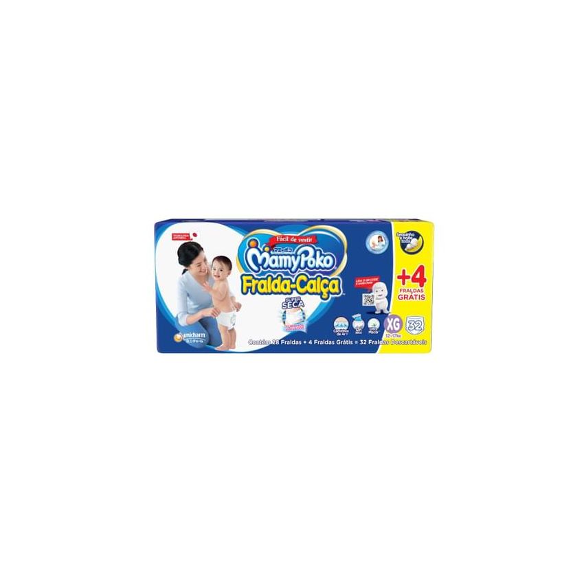 MAMYPOKO FRALDA CALCA PROMO EG COM 32 UNIDADES