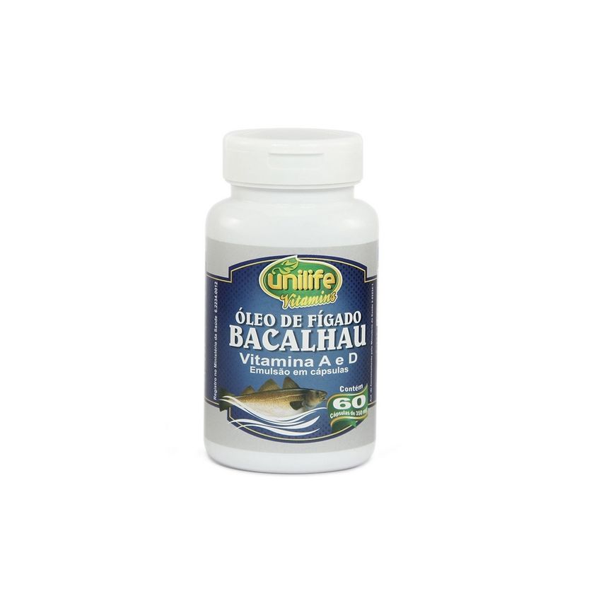 OLEO DE FIGADO DE BACALHAU 350 MG COM 60 CAPSULAS UNILIFE