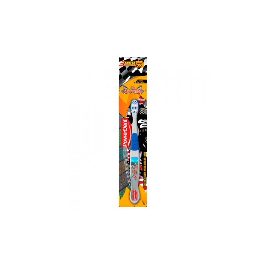 ESCOVA DENTAL INFANTIL POWERDENT CARRINHOS UNIDADE