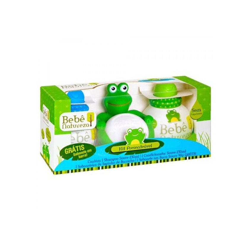 KIT SH+COND+SABON+SAPINHO BEBE NATUREZA 230ML