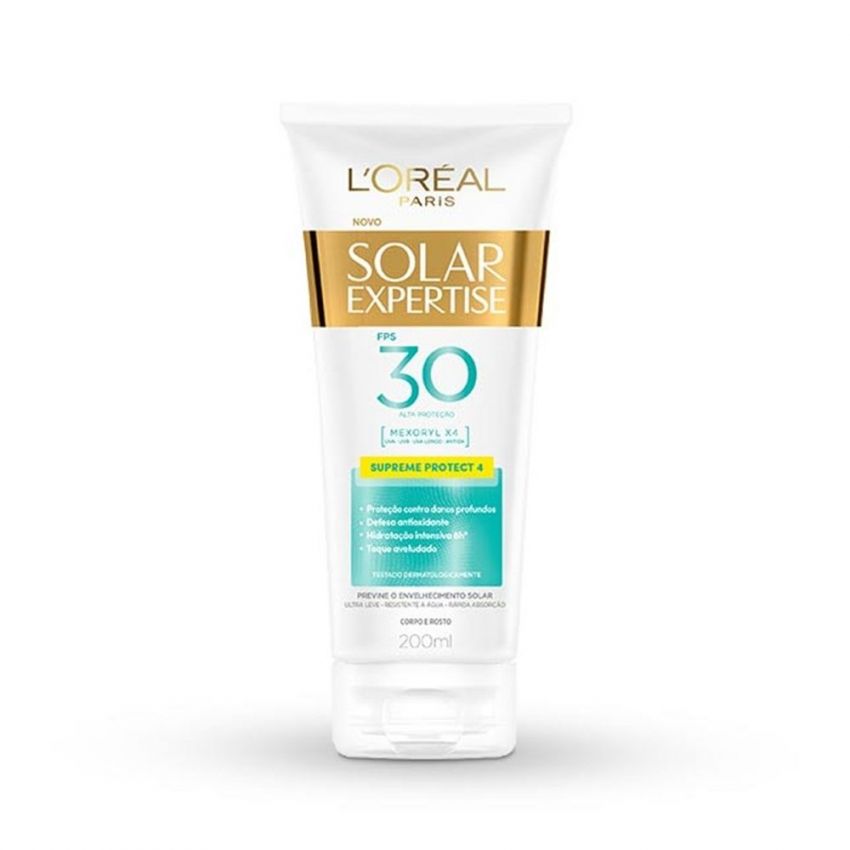PROTETOR SOLAR L'OREAL EXPER SUPREME FPS30 COM 200ML