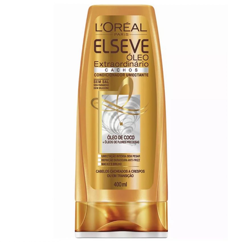 CONDICIONADOR ELSEVE ÓLEO EXTAORDINÁRIO CACHOS 400ML