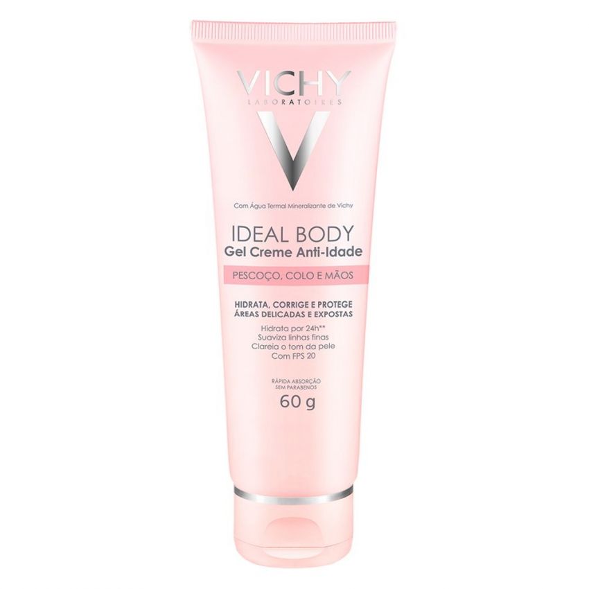 LOÇÃO HIDRATANTE VICHY IDEAL BODY PESCOÇO COLO E MÃO 60G