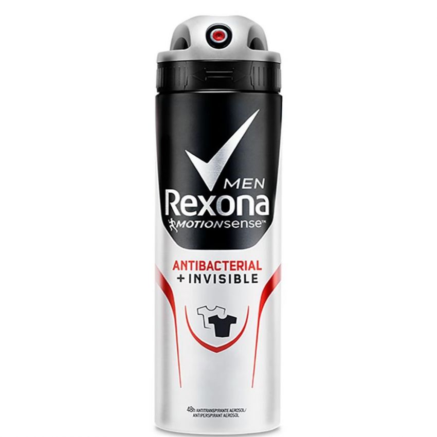 DESODORANTE AEROSOL REXONA MEN ANTIBACTERIAL INVISIBLE 150ML