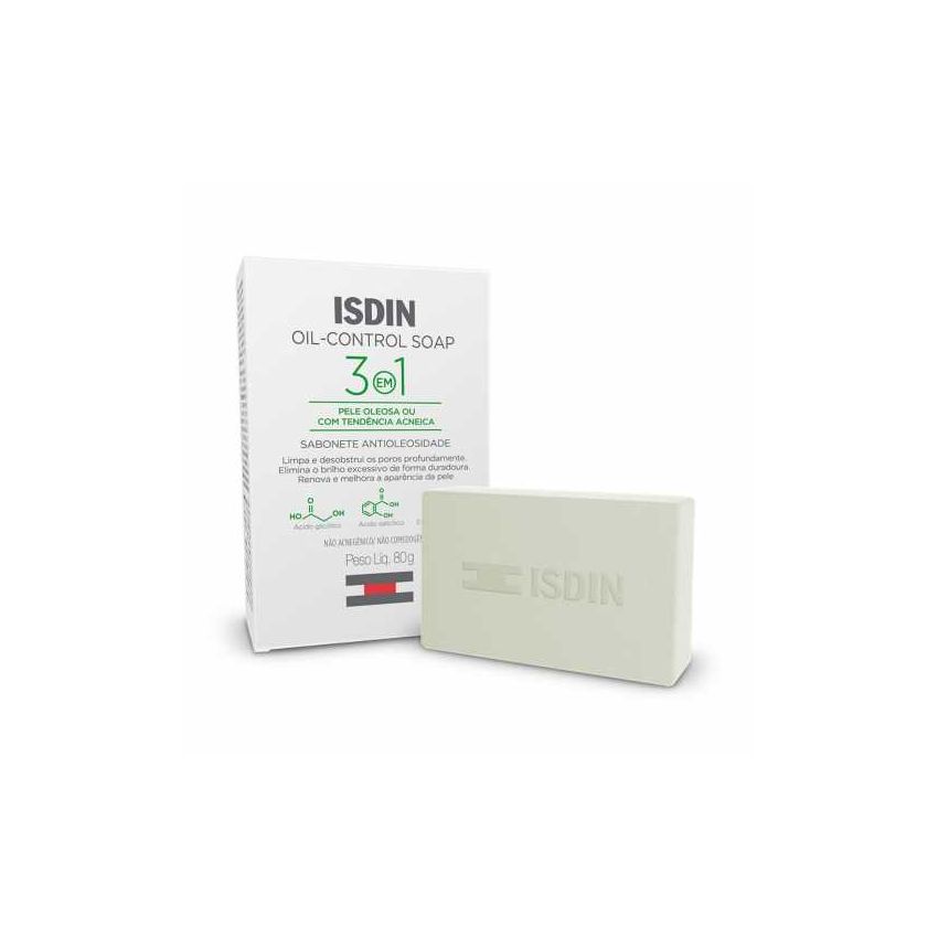 ISDIN SABONETE OIL CONTROL 3EM1 PELE OLEOSA 80G