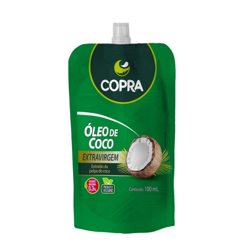 OLEO DE COCO EXTRAVIRGEM POUCH 100ML