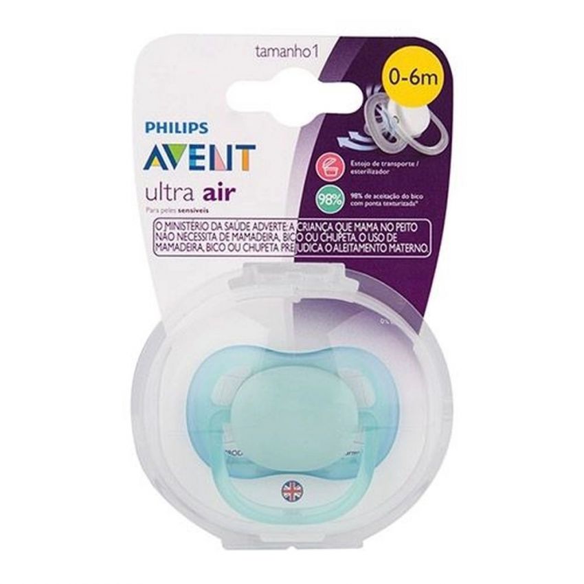 CHUPETA AVENT ULTRA AIR 0-6 MESES AZUL